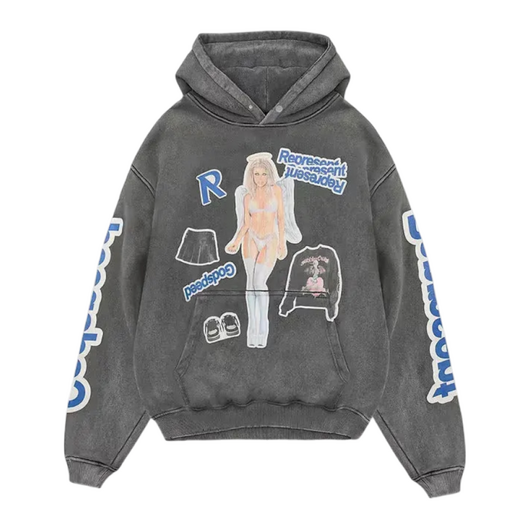 Represent Question Your Innocence Vintage Grey Hoodie, Размер: M, Наличие: Склад (1-3 дня), фото 