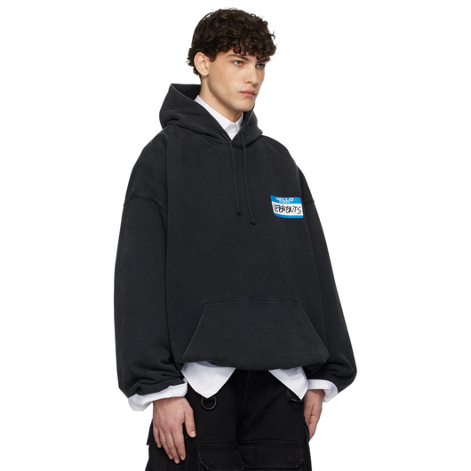 Vetements My Name Is Cropped Boxy Hoodie, Размер: M, Наличие: Склад (1-3 дня), фото , изображение 2