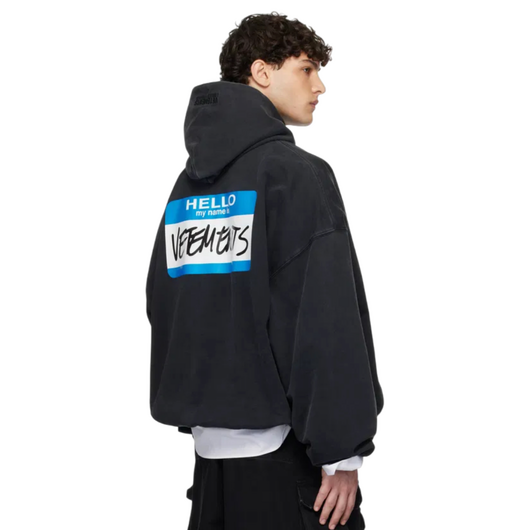 Vetements My Name Is Cropped Boxy Hoodie, Размер: M, Наличие: Склад (1-3 дня), фото , изображение 3