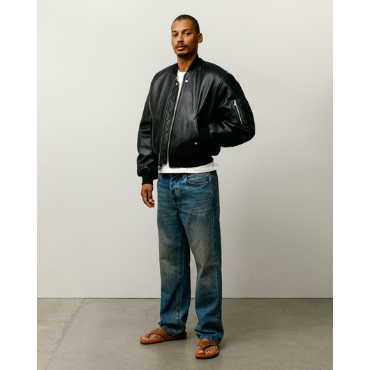 Stussy LEATHER BUILT BOMBER, Размер: S, Наличие: Склад США (10-24 дня), фото , изображение 2