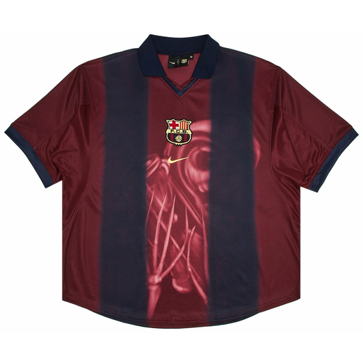 Nike FC Barcelona x Cactus Jack Retro 2000/01 Home Skeleton Jersey 'Red/Blue', Размер: XL, Наличие: Забрать сейчас, фото 