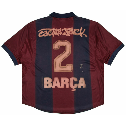 Nike FC Barcelona x Cactus Jack Retro 2000/01 Home Skeleton Jersey 'Red/Blue', Размер: XL, Наличие: Забрать сейчас, фото , изображение 2