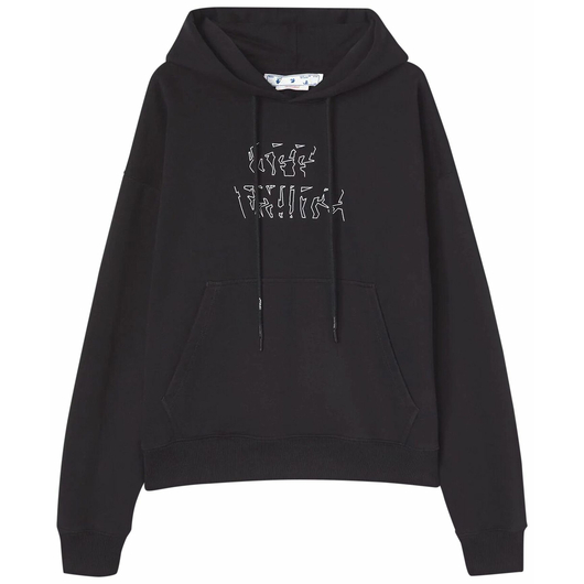 Off-White Neen Arrow Skate Hoodie 'Black/White', Размер: S, Наличие: Забрать сейчас, фото 
