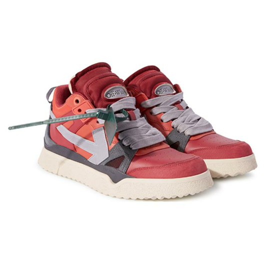 Off-white Sponge Mid-top Sneakers Red Grey, Размер: 43, Наличие: Забрать сейчас, фото , изображение 2
