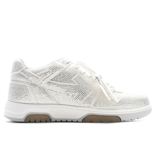 OFF-WHITE Out Of Office Ooo Low Tops Silver Strass, Размер: 43, Наличие: Забрать сейчас, фото 
