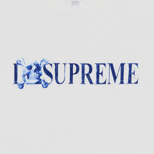 SUPREME SKULL TEE WHITE, Размер: M, Наличие: Склад (1-3 дня), фото , изображение 2