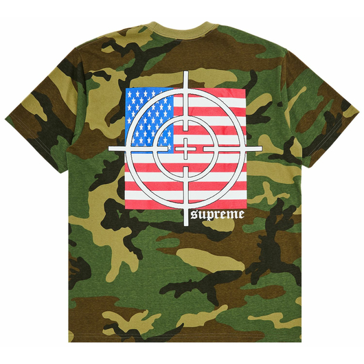 SUPREME TARGET TEE WOODLAND CAMO, Размер: M, Наличие: Склад (1-3 дня), фото 