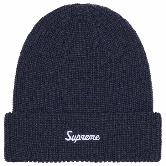 SUPREME LOOSE GAUGE BEANIE NAVY, Размер: O/S, Наличие: Склад (1-3 дня), фото 