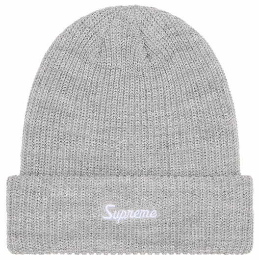 SUPREME LOOSE GAUGE BEANIE HEATHER GREY, Размер: O/S, Наличие: Склад (1-3 дня), фото 