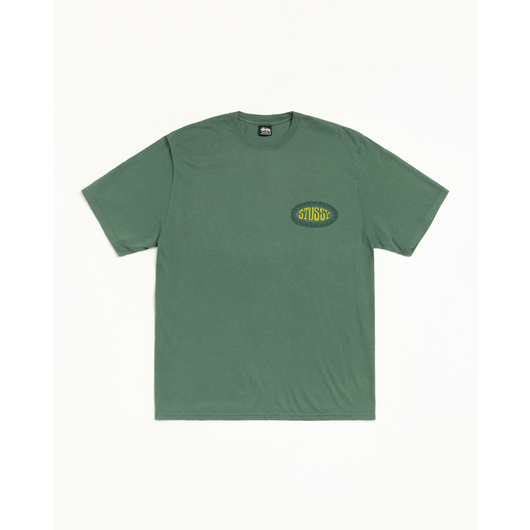 Stussy TILE OVAL TEE PIGMENT DYED, Размер: S, Наличие: Склад США (10-24 дня), фото 