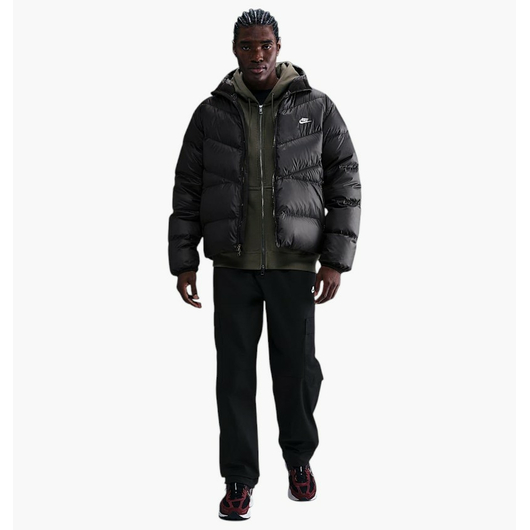 Пуховик чоловічий Nike M Windrunner Stmnt Dwn Jkt Black HQ7790-011, Размер: XS, Наличие: Склад (1-3 дня), фото 