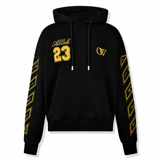 Off-White 23 Skate Hoodie 'Black/Gold', Наличие: Забрать сейчас, фото 