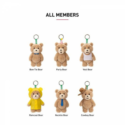 POP MART Ted 2 Teddy Bear Action Plush Pendant Blind Box, Размер: MISC, Наличие: Забрать сейчас, фото , изображение 2