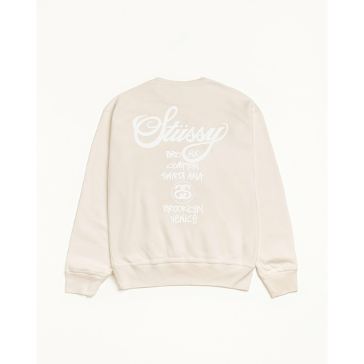 Stussy WORLD TOUR CREW PIGMENT DYED, Размер: S, Наличие: Склад США (10-24 дня), фото , изображение 2