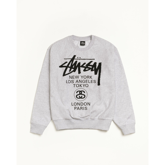 Stussy WORLD TOUR CREW, Размер: S, Наличие: Склад США (10-24 дня), фото 