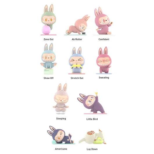Pop Mart Labubu The Monsters Lazy Yoga Series, Размер: MISC, Наличие: Забрать сейчас, фото , изображение 2