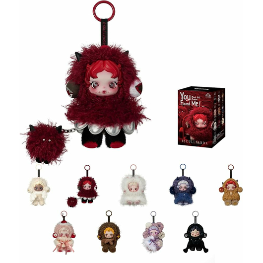 Pop Mart SKULLPANDA You Found Me! Series Plush Doll Pendant Blind Box, Размер: MISC, Наличие: Забрать сейчас, фото , изображение 2