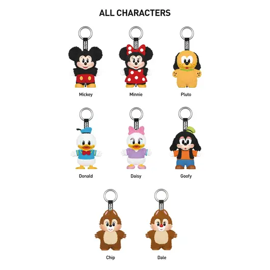 POPMART Mickey Family Cute Together KeyChain Series Blind Box, Размер: MISC, Наличие: Забрать сейчас, фото , изображение 2