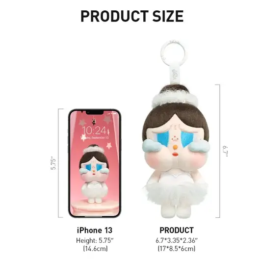 POP MART CRYBABY SHINY BALLERINA, Размер: MISC, Наличие: Забрать сейчас, фото , изображение 2