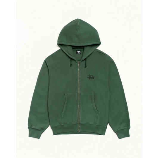 Stussy BASIC STÜSSY ZIP HOODIE PIGMENT DYED, Размер: S, Наличие: Склад США (10-24 дня), фото 