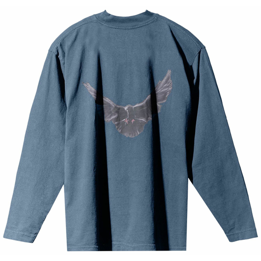 Yeezy Gap Engineered by Balenciaga Dove Long-Sleeve Tee 'Dark Blue', Размер: XS, Наличие: Забрать сейчас, фото 