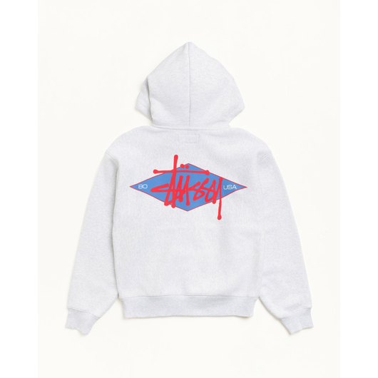 Stussy BASIC DIAMOND ZIP HOODIE, Размер: S, Наличие: Склад США (10-24 дня), фото , изображение 2