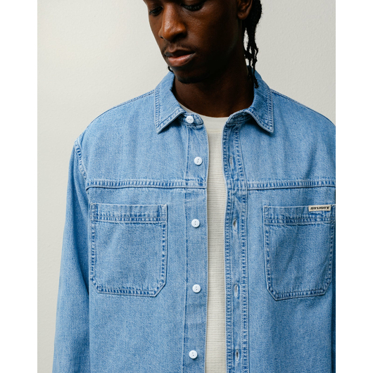 Stussy WORK DENIM SHIRT, Размер: S, Наличие: Склад США (10-24 дня), фото , изображение 2