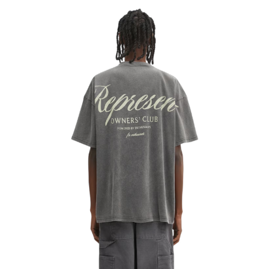 Represent Vintage Grey Owners Club Script T-Shirt, Размер: L, Наличие: Склад (1-3 дня), фото , изображение 4