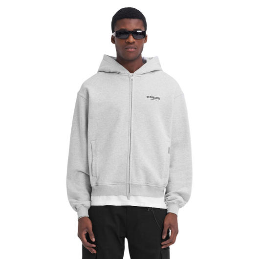 Represent Owners Club Zip Hoodie - Ash Grey, Размер: L, Наличие: Склад (1-3 дня), фото , изображение 4