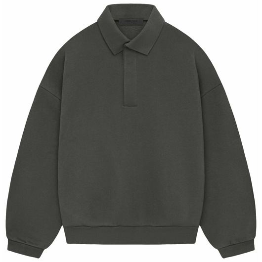 Fear of God Essentials Gray Long Sleeve Polo, Размер: S, Наличие: Склад (1-3 дня), фото 