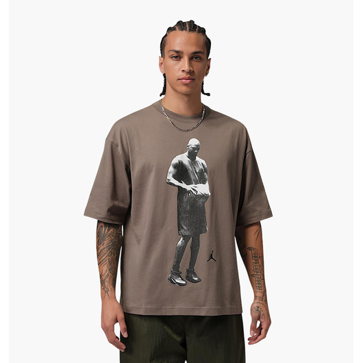 Футболка чоловіча Air Jordan Spt Stmt Brown IF0853-040, Размер: S, Наличие: Склад (1-3 дня), фото 