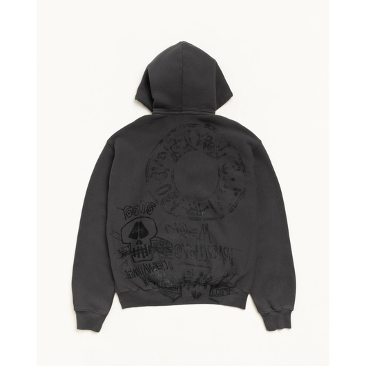 Stussy SKULLS ZIP HOODIE PIGMENT DYED, Размер: S, Наличие: Склад США (10-24 дня), фото , изображение 2
