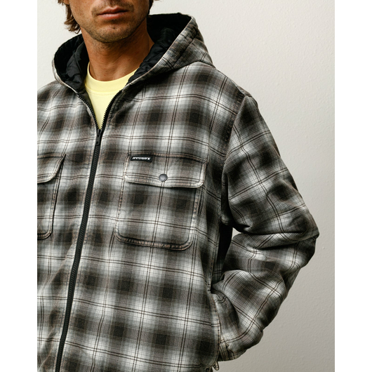 Stussy ZIP HOODED PLAID SHIRT, Размер: S, Наличие: Склад США (10-24 дня), фото , изображение 2