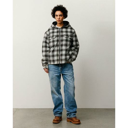 Stussy ZIP HOODED PLAID SHIRT, Размер: S, Наличие: Склад США (10-24 дня), фото , изображение 4