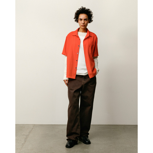 Stussy PLEATED TEXTURED SHIRT, Размер: S, Наличие: Склад США (10-24 дня), фото 