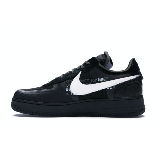 Nike Air Force 1 Low Off-White Black White, Размер: 36, фото , изображение 2