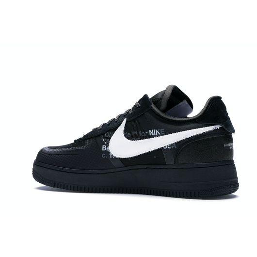 Nike Air Force 1 Low Off-White Black White, Размер: 36, фото , изображение 3