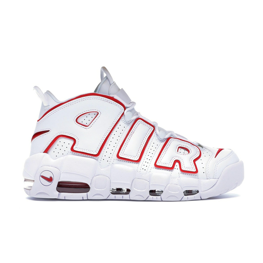 Nike Air More Uptempo White Varsity Red Outline (2018/2021), Розмір: 38, фото , изображение 4