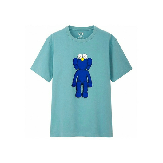 Мужская футболка KAWS x Uniqlo Blue BFF Tee, фото 